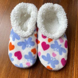 Snoozies Sz S (5-6) Non Slip Soft Fleece Slippers